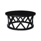 Table basse ronde Ceylon 40 po – International Concepts