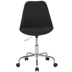 Chaise de bureau pivotante Merrick Lane avec assise pivotante réglable en hauteur, revêtement élégant