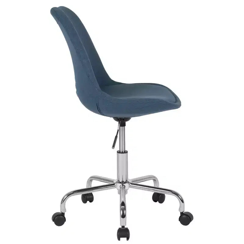 Chaise de bureau pivotante Merrick Lane avec assise pivotante réglable en hauteur, revêtement élégant