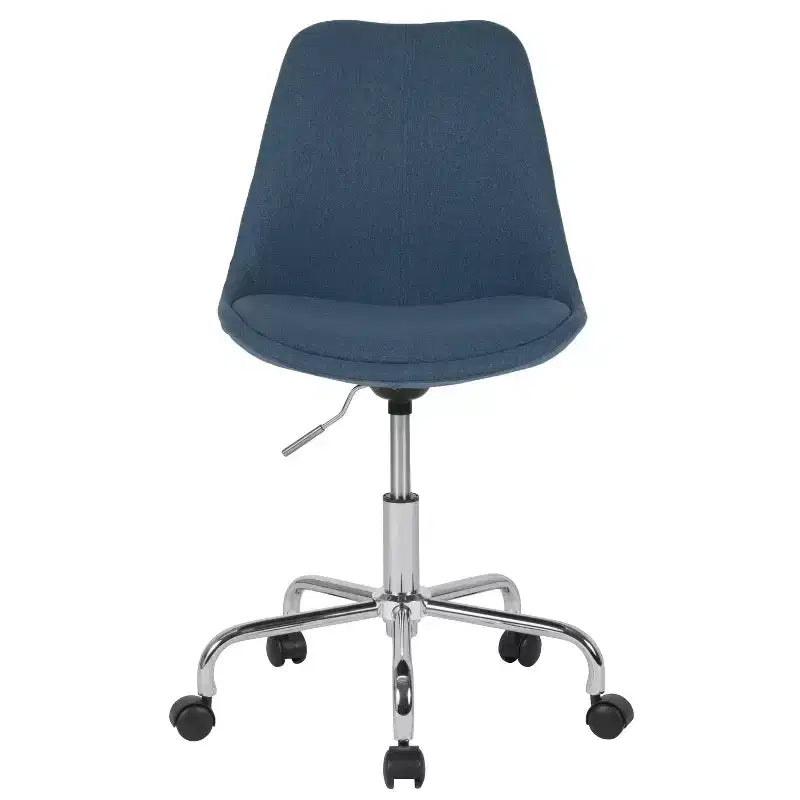 Chaise de bureau pivotante Merrick Lane avec assise pivotante réglable en hauteur, revêtement élégant