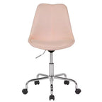 Chaise de bureau pivotante Merrick Lane avec assise pivotante réglable en hauteur, revêtement élégant