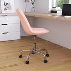 Chaise de bureau pivotante Merrick Lane avec assise pivotante réglable en hauteur, revêtement élégant