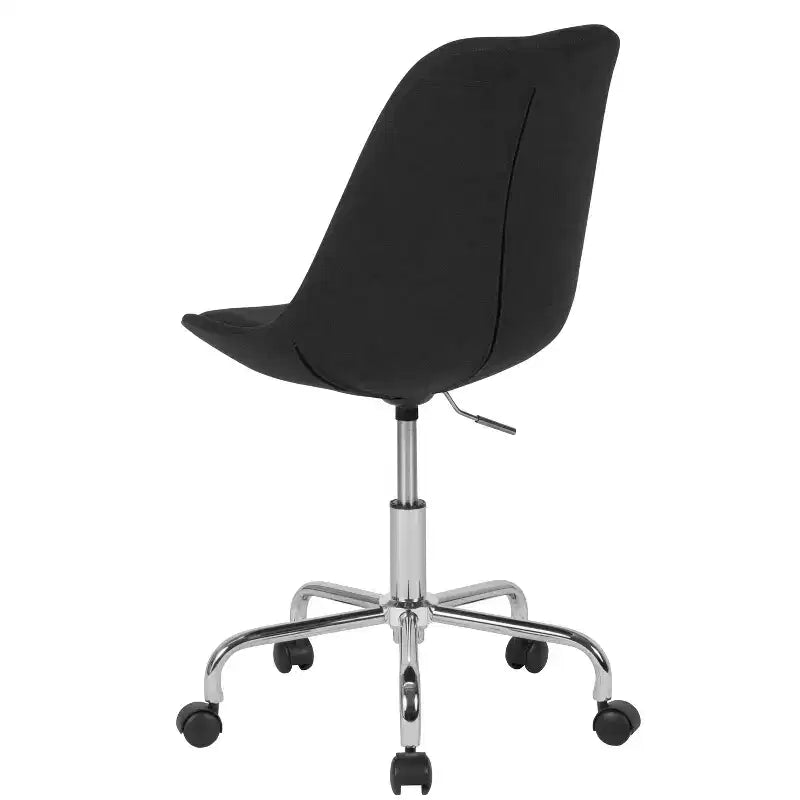 Chaise de bureau pivotante Merrick Lane avec assise pivotante réglable en hauteur, revêtement élégant