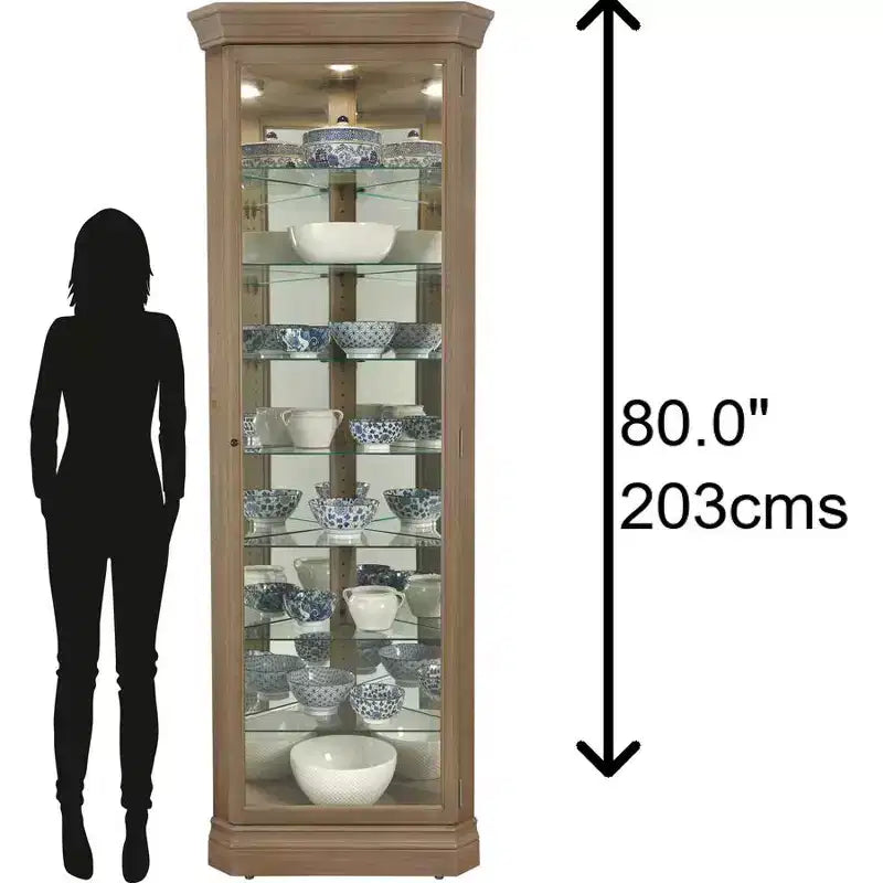 Howard Miller 680643 Delia Iii Vitrine 680643 Gris Vieilli