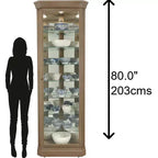 Howard Miller 680643 Delia Iii Vitrine 680643 Gris Vieilli