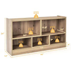 Costway Meuble de Rangement pour Enfants avec 5 Cubes, Bibliothèque, Rangement de Jouets, pour Chambres d'Enfants, Salles de Classe