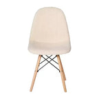 Emma et Oliver Dorset - Fauteuil d'appoint en similicuir d'agneau avec pieds en bois de hêtre pour salon, chambre à coucher, dortoir et plus encore