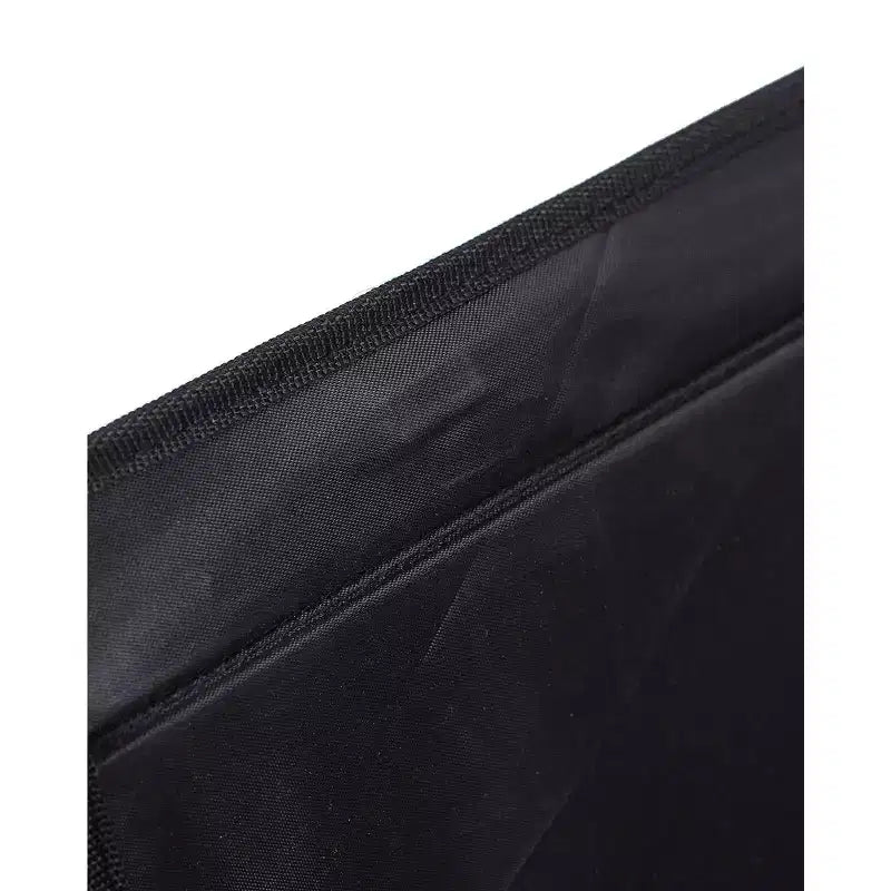 Panier à linge double en lin BirdRock Home avec couvercle et sac amovible - Noir