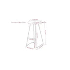 Lot de 2 tabourets de bar Leemington - WyndenHall