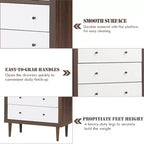 Costway Commode à 5 tiroirs en bois Meuble de rangement Autonome