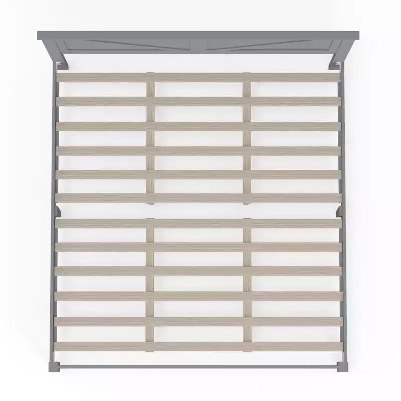 Lit plateforme en bois massif de style campagnard Glenwillow Home