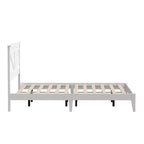 Lit plateforme en bois massif de style campagnard Glenwillow Home