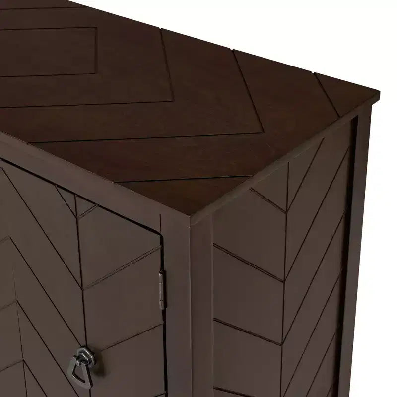 Meuble de rangement d'appoint avec étagère réglable-ModernLuxe