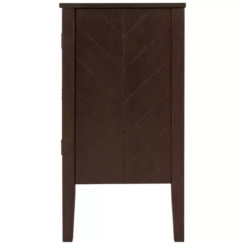 Meuble de rangement d'appoint avec étagère réglable-ModernLuxe