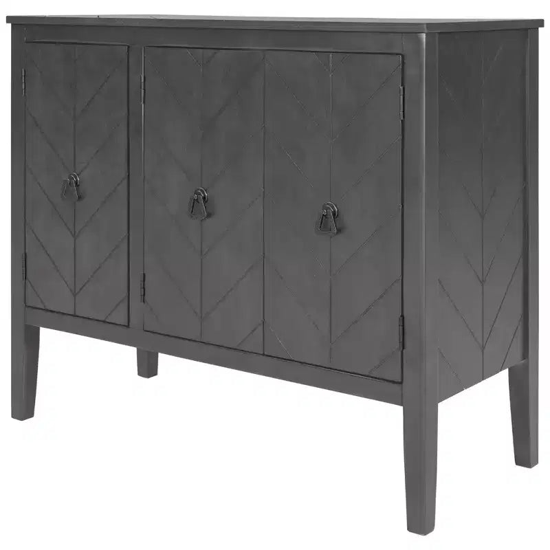 Meuble de rangement d'appoint avec étagère réglable-ModernLuxe