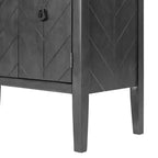 Meuble de rangement d'appoint avec étagère réglable-ModernLuxe