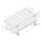 Ensemble de 2 tables basses industrielles Huntingdale - miBasics