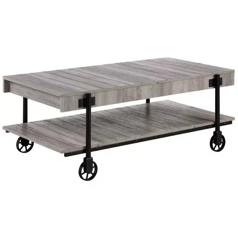 Ensemble de 2 tables basses industrielles Huntingdale - miBasics