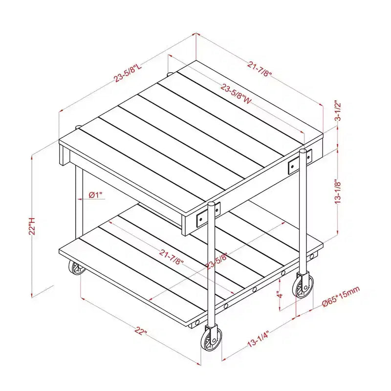 Ensemble de 2 tables basses industrielles Huntingdale - miBasics