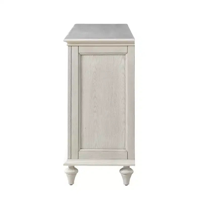 Nikolaj Buffet traditionnel 3 tiroirs de 147 cm de large avec pieds en bois massif | KARAT HOME