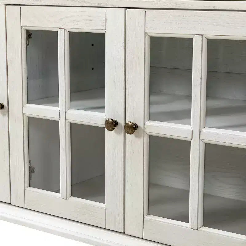 Nikolaj Buffet traditionnel 3 tiroirs de 147 cm de large avec pieds en bois massif | KARAT HOME
