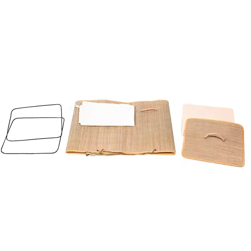Panier à linge pliable Wickerwise avec couvercle et poignées pour organiser les vêtements et les jouets, bac de lavage durable