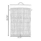 Panier à linge pliable Wickerwise avec couvercle et poignées pour organiser les vêtements et les jouets, bac de lavage durable