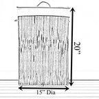 Panier à linge pliable Wickerwise avec couvercle et poignées pour organiser les vêtements et les jouets, bac de lavage durable