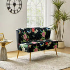 Causeuse contemporaine Trento 47 à motifs floraux | ART OF LIVING DESIGNS