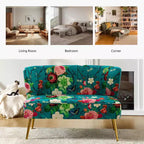 Causeuse contemporaine Trento 47 à motifs floraux | ART OF LIVING DESIGNS