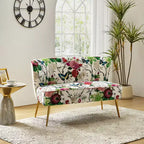 Causeuse contemporaine Trento 47 à motifs floraux | ART OF LIVING DESIGNS