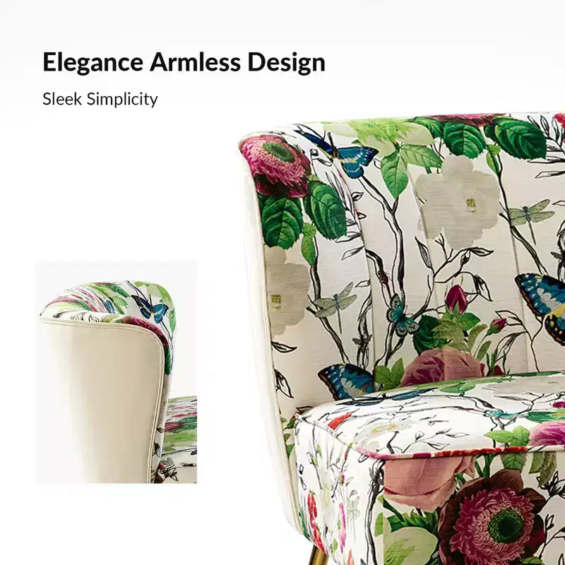 Causeuse contemporaine Trento 47 à motifs floraux | ART OF LIVING DESIGNS