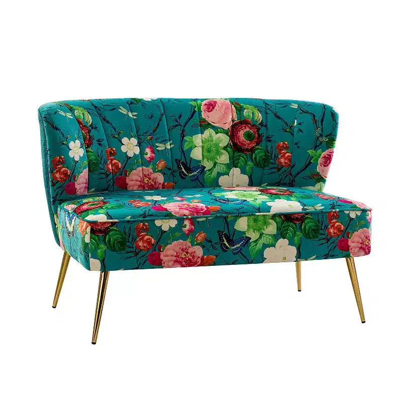 Causeuse contemporaine Trento 47 à motifs floraux | ART OF LIVING DESIGNS