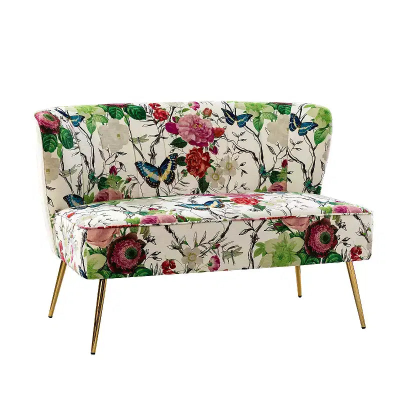 Causeuse contemporaine Trento 47 à motifs floraux | ART OF LIVING DESIGNS