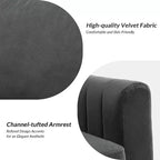 Fauteuil club capitonné contemporain en bois Iapygia avec pieds en métal pour chambre et salon | ART OF LIVING DESIGNS
