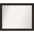 Amanti Art Accent Bronze Narrow Non-Beveled Bathroom Wall Mirror 25.5 x 31.5 in.