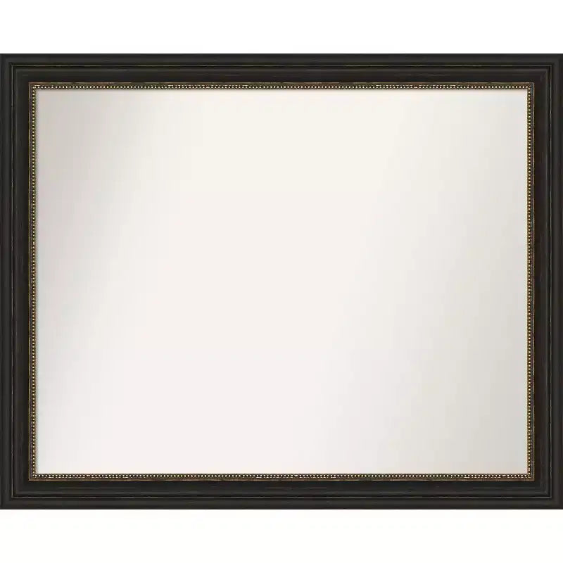 Amanti Art Accent Bronze Narrow Non-Beveled Bathroom Wall Mirror 25.5 x 31.5 in.