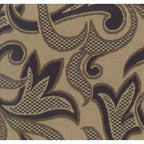 Fauteuil à bascule pivotant en rotin Bali avec coussin tapisserie