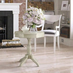 Table d'appoint octogonale en bois massif de 24 pouces traditionnelle