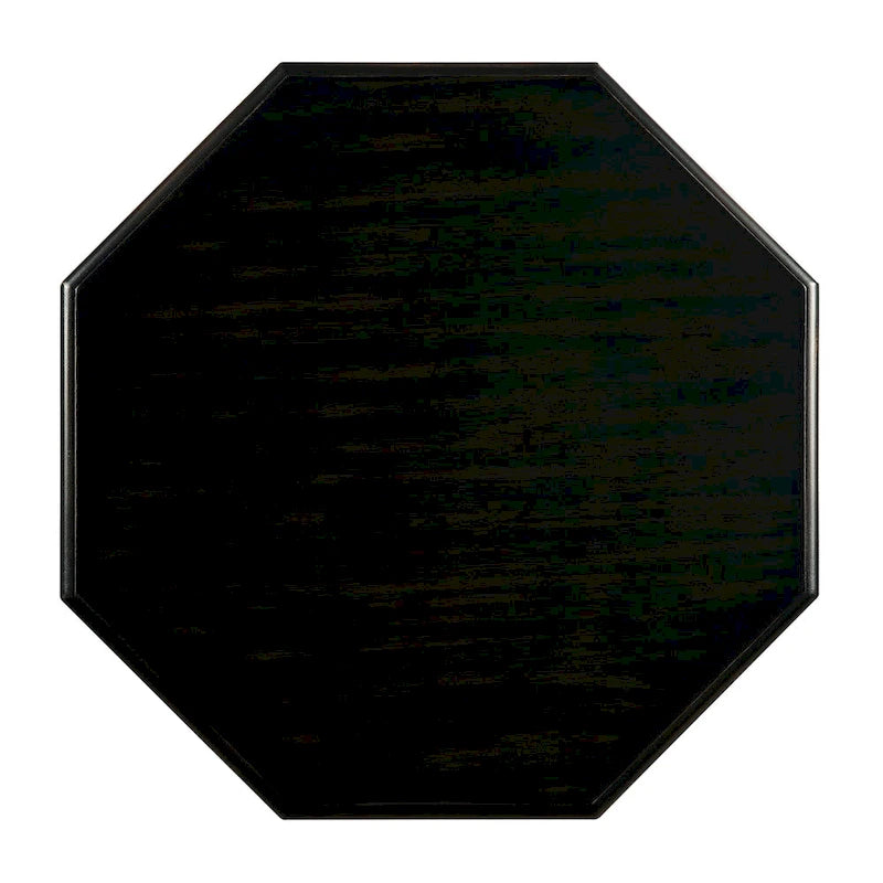 Table d'appoint octogonale en bois massif de 24 pouces traditionnelle