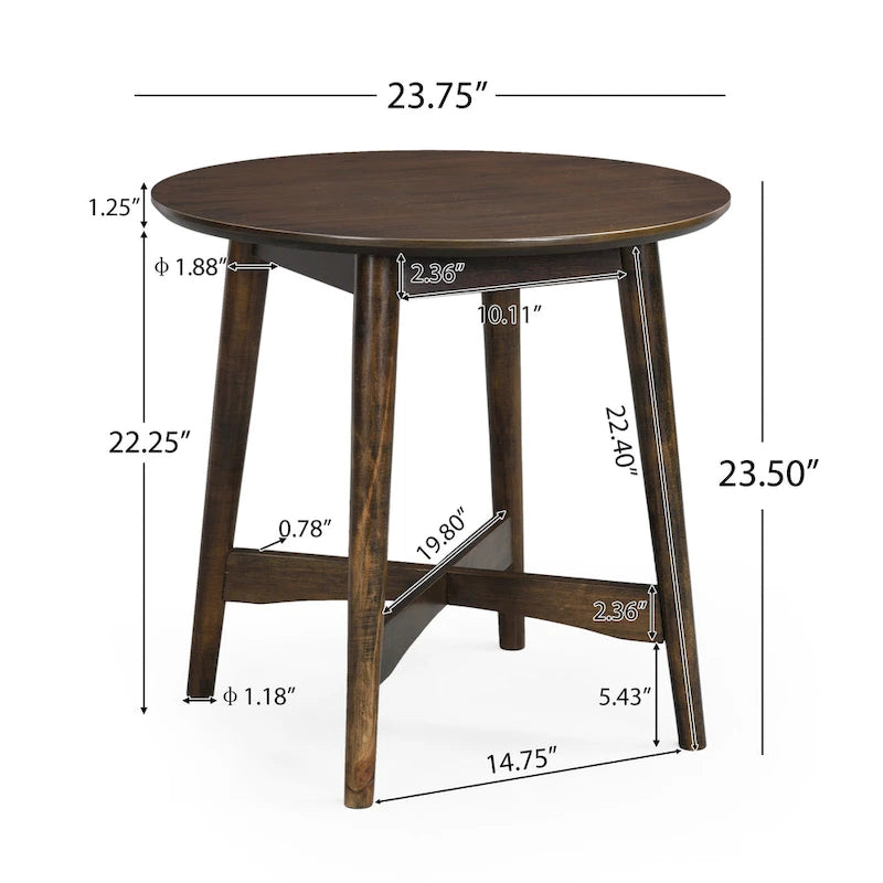 Table d'appoint en bois d'intérieur
