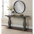 Table console Napa 60 en bois massif avec plateau rabattable pour canapé