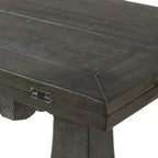 Table console Napa 60 en bois massif avec plateau rabattable pour canapé
