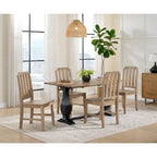 Table console Napa 60 en bois massif avec plateau rabattable pour canapé