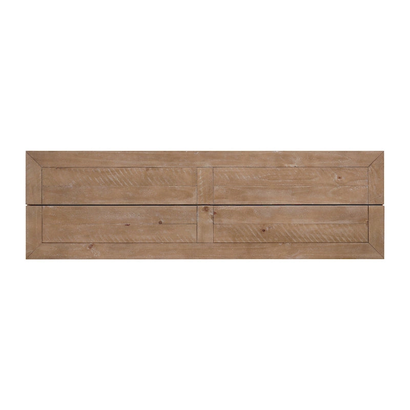 Table console Napa 60 en bois massif avec plateau rabattable pour canapé