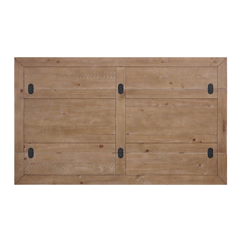 Table console Napa 60 en bois massif avec plateau rabattable pour canapé