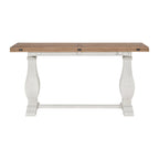 Table console Napa 60 en bois massif avec plateau rabattable pour canapé
