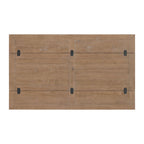 Table console Napa 60 en bois massif avec plateau rabattable pour canapé