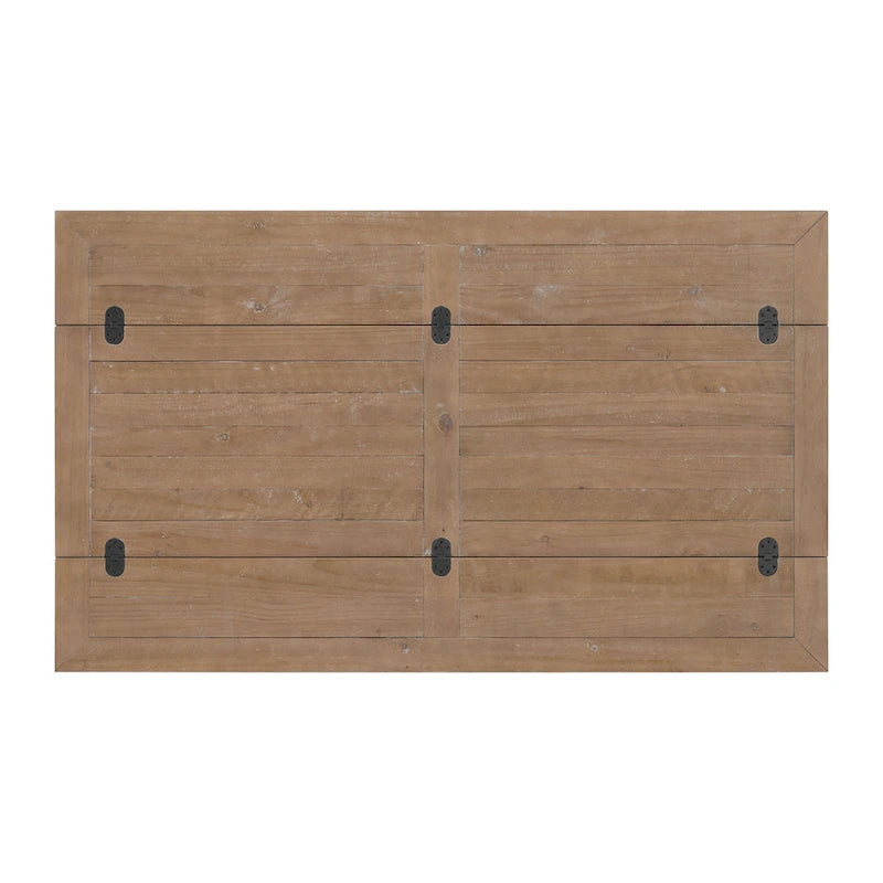 Table console Napa 60 en bois massif avec plateau rabattable pour canapé