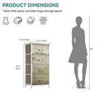 Tour de rangement moderne avec 4 tiroirs et une large commode